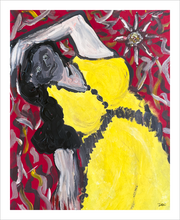 Load image into Gallery viewer, Seniorita painting Dawn Richerson On the Island of Hispaniola Recognitions Series painting 8x10