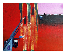 Load image into Gallery viewer, SONG OF HER SINKING ☼ Spirited Life Painting {Art Print} How depression feels painting by Virginia artist Dawn Richerson 8x10