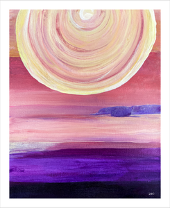 Sunrise painting Dawn Richerson 8x10