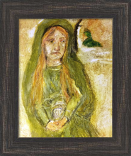 Load image into Gallery viewer, True Treasure: All Things Gold and Green ☼ Magdalen Painting {Art Print} Art Print New Dawn Studios