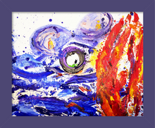 Load image into Gallery viewer, THE PROMISE OF PROVIDENCE ☼ Faithscapes Treasured Texts Painting {Art Print} Spiritual Art by Virginia Artist Dawn Richerson walk through the fire and not be burned painting 8x10 framed