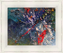 Load image into Gallery viewer, DESCENT {On Having Lost Her Footing at Journey's End} ☼ Spirited Life Painting {Art Print} faith painting South of France mountains Virginia artist Dawn Richerson 8x10 framed