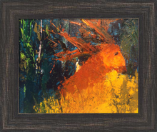 Load image into Gallery viewer, GENTLE GUARDIAN ☼ Soul of France & Magdalen Deer Painting {Art Print} by Virginia artist Dawn Richerson 8x10 framed