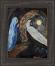 Load image into Gallery viewer, PRESENCE TO PASSAGE ☼ Faithscapes Magdalen Painting {Art Print} - Light of the World Cave Faith Painting by Artist Dawn Richerson 8x10 framed