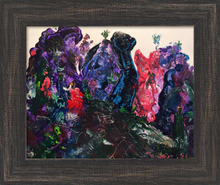 Load image into Gallery viewer, WITH THE MOTHERS ☼ Magdalen Painting {Art Print} Faith painting sacred feminine mountains South of France Provence painting by Virginia artist Dawn Richerson 8x10 framed