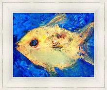 Load image into Gallery viewer, GROOVY FISH ☼ Spirited Life Painting Animal Kingdom {Art Print} 8x10 fish painting by Virginia artist Dawn Richerson 8x10 framed