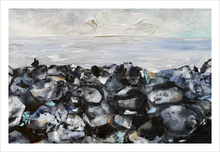 Load image into Gallery viewer, The Causeway anbd the Chorus Giant's Causeway Painting Northern Ireland - Dawn Richerson - 8x12