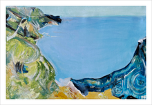Load image into Gallery viewer, The Dragon's Tale Antrim Coast Painting - Ireland Painting of a dragon - Dawn Richerson 8x12
