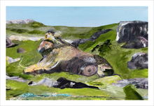 Load image into Gallery viewer, The Remnant Malin Head Painting - Ireland painting by Dawn Richerson 8x12
