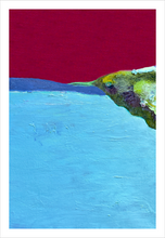 Load image into Gallery viewer, The Joy of Her Solitude painting - Soul of Ireland painting by Virginia artist Dawn Richerson - County Donegal Wild Atlantic Way painting hummingbird 8x12