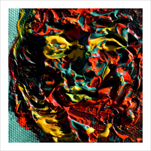 Load image into Gallery viewer, All I Can Remember face painting All She Could Not Say series think acrylic painting hollow eyes 8x8
