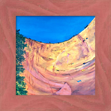 Load image into Gallery viewer, ECHO AMPHITHEATER ☼ Heart of America New Mexico Painting {Art Print} by Virginia artist Dawn Richerson 8x8 framed