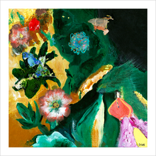 Load image into Gallery viewer, FLOWERS TO REMEMBER YOU BY ☼ Heart of America Virginia / Parkway Perspectives {Art Print} Nature Painting of the Blue Ridge Parkway by Virginia artist Dawn Richerson 8x8