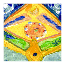 Load image into Gallery viewer, GROWING: The Strength of Sacred Alignment ☼ Recreation Series Painting {Art Print} Dreams for a New World from Virginia artist Dawn Richerson unframed