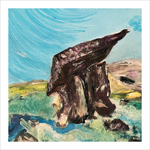 Load image into Gallery viewer, Poulnabrone Portal  Irish dolmen painting County Clare - Dawn Richerson Ireland painting 8x8