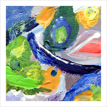 Load image into Gallery viewer, Resting-The Cradle of Creation-Recreation Series painting Dreams for a New World from Virginia artist Dawn Richerson