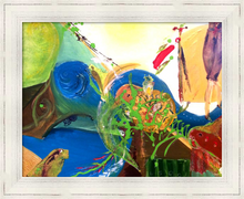 Load image into Gallery viewer, ALL THAT WOULD BE FREE ☼ Spirited Life Painting {Art Print} abstract painting from Virginia artist Dawn Richerson 11x14 framed