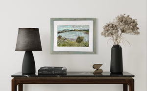 Sligo Bay View from Coney Island Ireland Painting In Situ Living Room