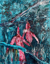 Load image into Gallery viewer, Spring's Chilly Reception Ireland Painting - Fuschia Flower Painting - Winter Nature Painting