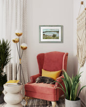 Load image into Gallery viewer, Sligo Bay View from Coney Island Ireland Painting In Situ Living Room Chair

