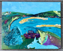 Load image into Gallery viewer, Donegal Shipwreck - Soul of Ireland painting - mystical Ireland
