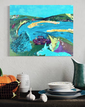 Load image into Gallery viewer, Donegal Shipwreck Ireland Painting In Situ Dining
