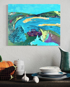 Donegal Shipwreck Ireland Painting In Situ Dining