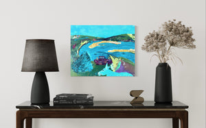 Donegal Shipwreck Ireland Painting In Situ Living Room Table