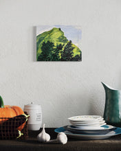 Load image into Gallery viewer, On the Edge of Forever Gleniff Horseshoe Sligo Ireland painting in situ 2