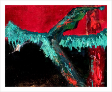 Load image into Gallery viewer, FIRE DANCER ☼ Spirited Life & Ireland Painting {Art Print} abstract acrylic forest sunset painting by Virginia artist Dawn Richerson 8x10