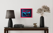 Load image into Gallery viewer, Fire Dancer Abstract Nature painting Ireland woodland painting in situ 1