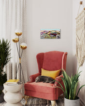Load image into Gallery viewer, Forever and a Day County Donegal mountains painting Ireland painting in situ 3