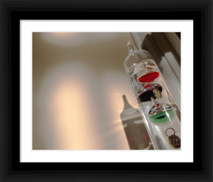 The Long Silent Year - Life & Art in the Time of Coronavirus - Galileo Thermometer Photo Time slows down - Dawn Richerson Photography 8x10 framed