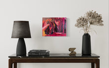 Load image into Gallery viewer, Lady Liberty purple forest woodland wonder Blue Ridge Blessings Original Painting {Art Prints}{Collection Originals} Bedford Virginia Painting • Falling Creek Park in situ