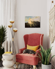 Load image into Gallery viewer, Irish Sunset Ireland Painting In Situ Living Room Chair
