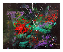Load image into Gallery viewer, LIFE IS MESSY, LET IT BE ☼ Spirited Life Painting {Art Print} 8x10 Abstract Floral by Virginia artist Dawn Richerson 16x20