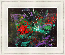 Load image into Gallery viewer, LIFE IS MESSY, LET IT BE ☼ Spirited Life Painting {Art Print} 8x10 Abstract Floral by Virginia artist Dawn Richerson 8x10 framed