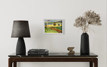 Load image into Gallery viewer, Lough Gara Painting Fields of Gold Ireland painting in Situ