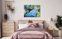 Load image into Gallery viewer, Magic Stream County Wicklow nature Soul of Ireland painting by Dawn Richerson 30x40 In Situ Bedroom