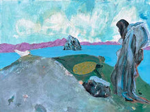 Load image into Gallery viewer, Balancing Skellig Michael Soul of Ireland landscape painting by Dawn Richerson