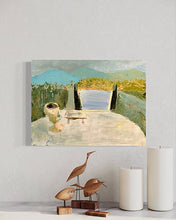 Load image into Gallery viewer, Portal to the Peaks - Peaks of Otter painting - Blue Ridge Blessings Original Painting {Art Prints}{Collection Originals} Bedford Virginia Painting • Claytor Nature Center - Dawn Richerson in situ