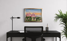 Load image into Gallery viewer, Side by Side Irish Flower painting View of Lough Allen in Situ 3