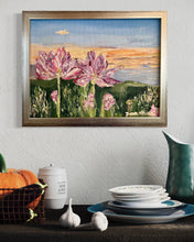Load image into Gallery viewer, Side by Side Irish Flower painting View of Lough Allen in Situ 2