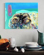 Load image into Gallery viewer, Silence Is Golden Ireland Sheep Painting In Situ Dining
