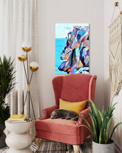 Load image into Gallery viewer, The Climb Ireland Painting Skellig Michael In Situ Living Room Chair