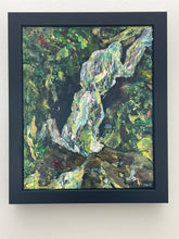 Load image into Gallery viewer, THE FALL THAT SPRING: Tears &amp; Troubles - waterfall Blue Ridge Parkway painting Dawn Richerson
