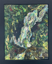 Load image into Gallery viewer, THE FALL THAT SPRING: Tears & Troubles - waterfall Blue Ridge Parkway painting Dawn Richerson
