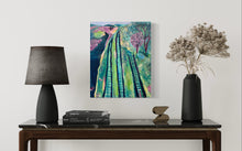 Load image into Gallery viewer, Tracks of Liberty Bedford Virginia painting Dawn Richerson Blue Ridge Parkway paintings in situ1