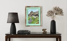 Load image into Gallery viewer, Watchers of the Holy Isle Skellig Michael Painting Ireland In Situ  Living Rooom