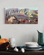 Load image into Gallery viewer, Where I Lay Down to Rest Ireland Painting Derryveagh Mountains Glenveigh National Park Painting in situ